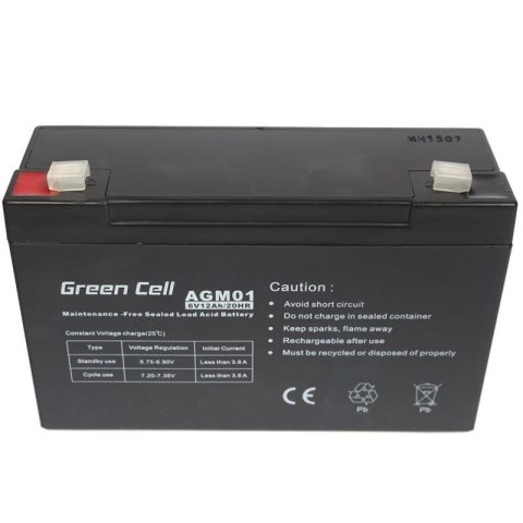 GREEN CELL AKUMULATOR ŻELOWY AGM01 6V 12AH Green Cell