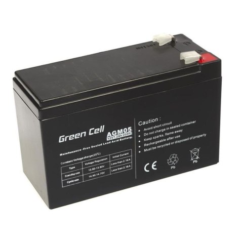 GREEN CELL AKUMULATOR ŻELOWY AGM05 12V 7,2AH Green Cell