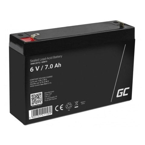 GREEN CELL AKUMULATOR ŻELOWY AGM12 6V 7AH Green Cell