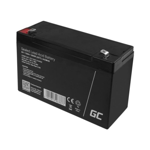 GREEN CELL AKUMULATOR ŻELOWY AGM40 6V 15AH Green Cell