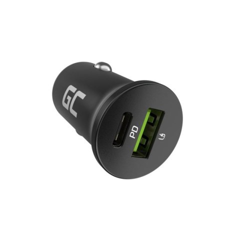 GREEN CELL ŁADOWARKA SAMOCHODOWA GC POWERRIDE NANO38 38W 6A 1X USB-C 1X USB-A Green Cell