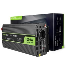 GREEN CELL PRZETWORNICA INV09 12V-230V 1000W/2000W CZYSTA SINUSOIDA Green Cell