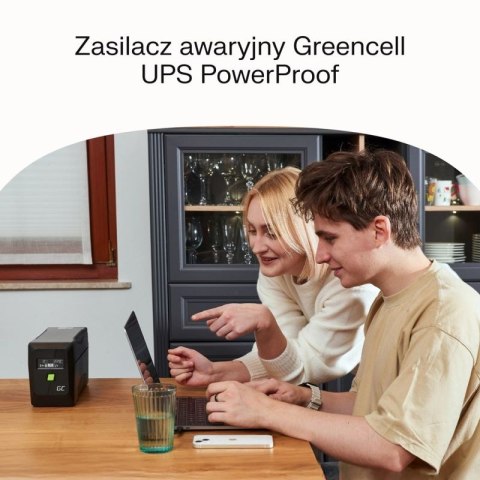 GREEN CELL UPS POWERPROOF 1200W/2000VA MODYFIKOWANA SINUSOIDA Green Cell