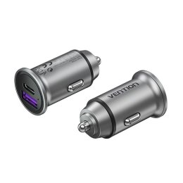 Ładowarka samochodowa Vention USB-A USB-C 30W PD Vention