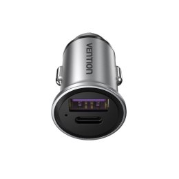 Ładowarka samochodowa Vention USB-A USB-C 30W PD Vention