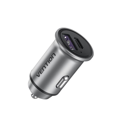 Ładowarka samochodowa Vention USB-A USB-C 30W PD Vention