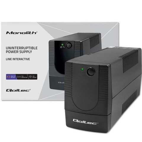 QOLTEC ZASILACZ AWARYJNY UPS LINE INTERACTIVE | MONOLITH | 1000VA | 600W Qoltec