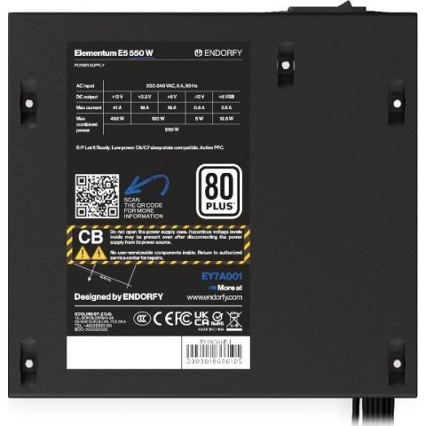 Zasilacz ENDORFY Elementum E5 550W (EY7A001) ENDORFY