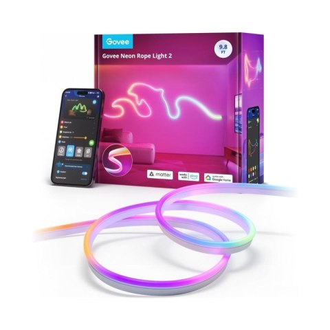 Govee H61D3 Neon Lights 2 3m | Oświetlenie LED | Matter, HomeKit, Google, Alexa, SmartThings Govee
