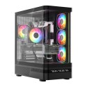 MODECOM OBUDOWA VOLCANO AQ 200 ARGB MIDI CZARNA MODECOM