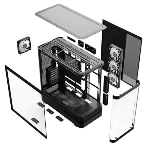 MODECOM OBUDOWA VOLCANO AQ 200 ARGB MIDI CZARNA MODECOM