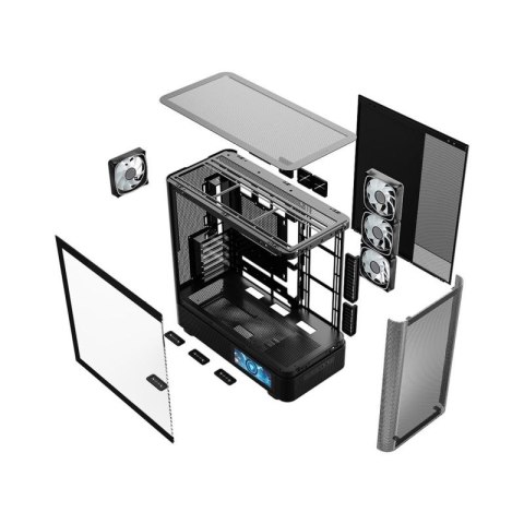 MODECOM OBUDOWA VOLCANO AQ 400 ARGB MIDI CZARNA MODECOM