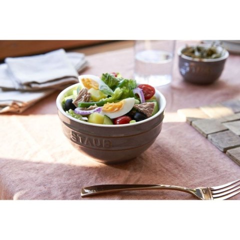 Staub Ceramique puchar 700 ml Szary Okrągły STAUB