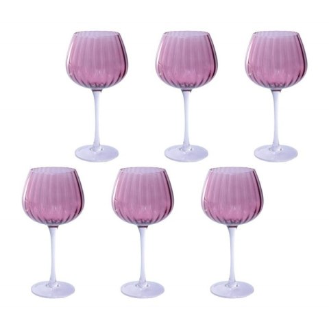 Zestaw 6 kieliszków ROSE&TULIPANI PRISMIA 460ml U20177611A93-Z (różowy) Rose&Tulipani