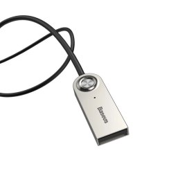 Baseus BA01 odbiornik dźwięku Bluetooth 5.0 kabel adapter audio AUX jack czarny (CABA01-01) Baseus