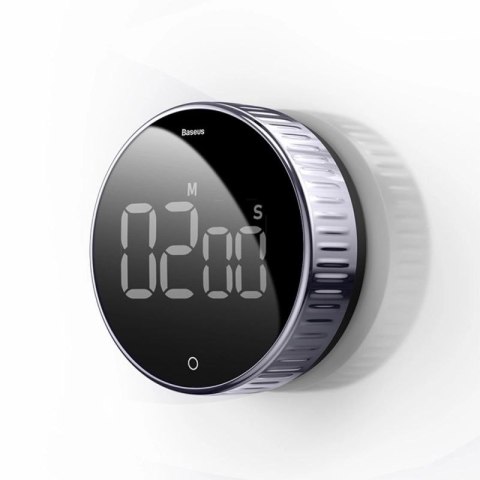 Baseus Heyo obrotowy minutnik czasomierz elektroniczny timer czarny (ACDJS-01) Baseus