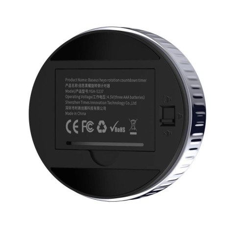 Baseus Heyo obrotowy minutnik czasomierz elektroniczny timer czarny (ACDJS-01) Baseus