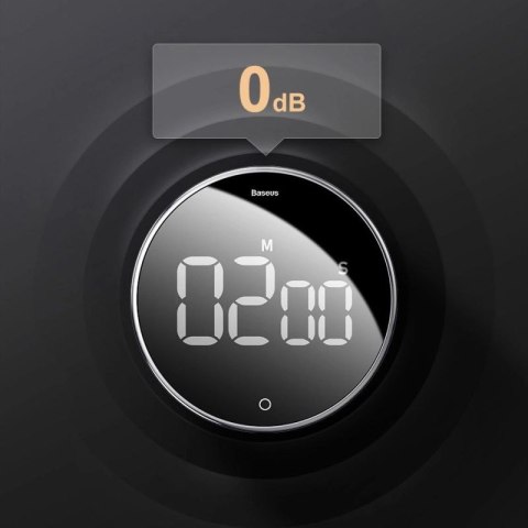 Baseus Heyo obrotowy minutnik czasomierz elektroniczny timer czarny (ACDJS-01) Baseus