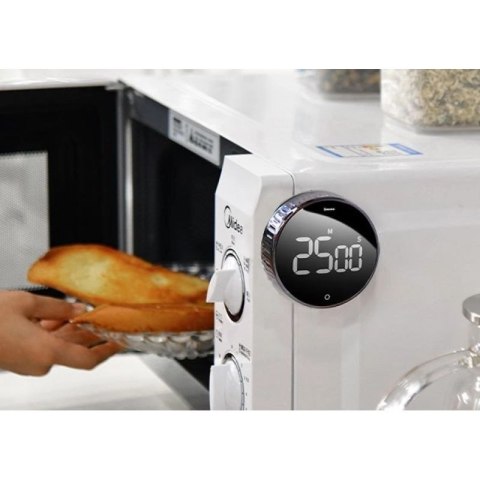 Baseus Heyo obrotowy minutnik czasomierz elektroniczny timer czarny (ACDJS-01) Baseus
