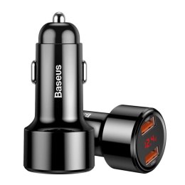 Baseus Magic Series Dual QC - ładowarka samochodowa Quick Charge 3.0 2x USB 45W 6A czarny (CCMLC20A-01) Baseus