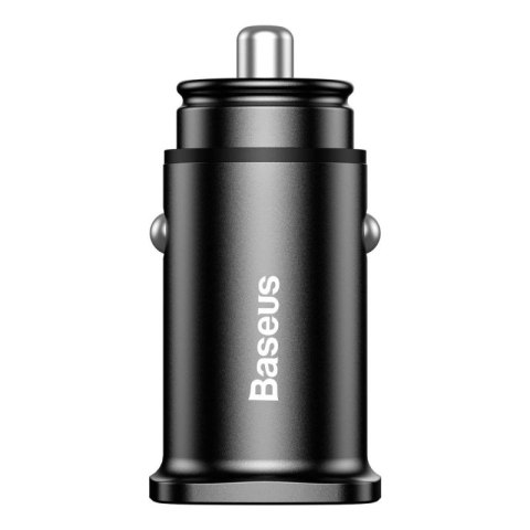 Baseus Square inteligentna ładowarka samochodowa 2x USB QC3.0 Quick Charge 3.0 SCP AFC 30W czarny (CCALL-DS01) Baseus