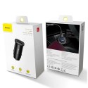 Baseus Square inteligentna ładowarka samochodowa 2x USB QC3.0 Quick Charge 3.0 SCP AFC 30W czarny (CCALL-DS01) Baseus