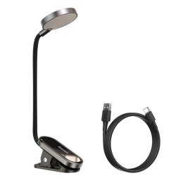 Baseus mini lampka lampa LED z klipsem szary (DGRAD-0G) Baseus