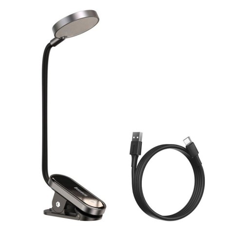 Baseus mini lampka lampa LED z klipsem szary (DGRAD-0G) Baseus