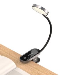 Baseus mini lampka lampa LED z klipsem szary (DGRAD-0G) Baseus