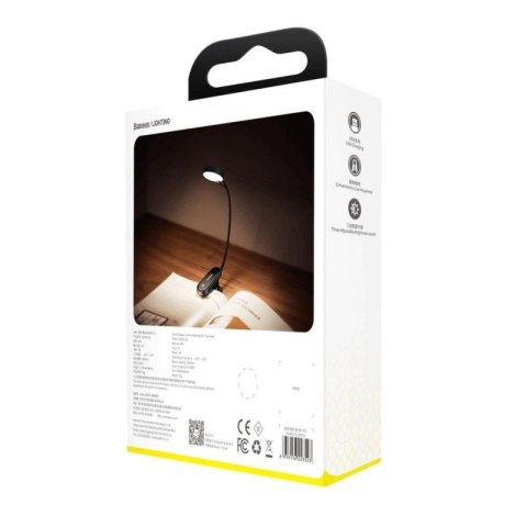Baseus mini lampka lampa LED z klipsem szary (DGRAD-0G) Baseus