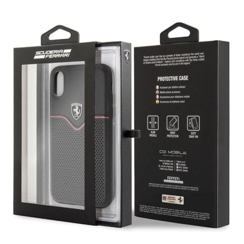 Etui Ferrari Off Track Victory na iPhone Xs Max - czarne Ferrari