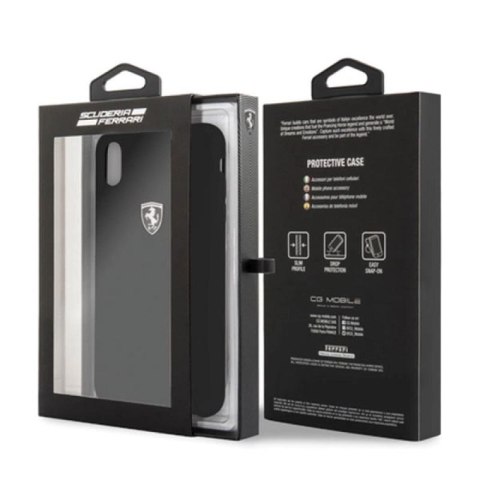 Etui Ferrari Silicone Off Track na iPhone Xs Max - czarne Ferrari