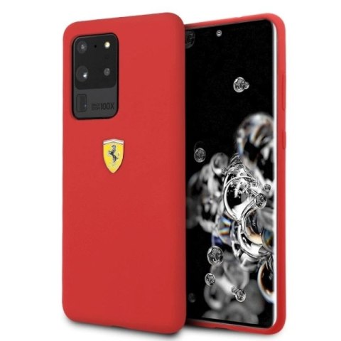 Etui Ferrari Silicone na Samsung Galaxy S20 Ultra - czerwone Ferrari