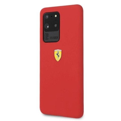 Etui Ferrari Silicone na Samsung Galaxy S20 Ultra - czerwone Ferrari