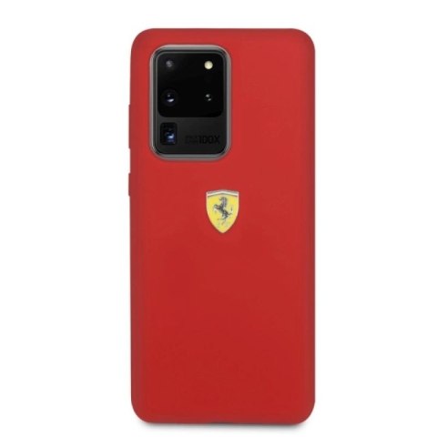 Etui Ferrari Silicone na Samsung Galaxy S20 Ultra - czerwone Ferrari