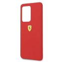 Etui Ferrari Silicone na Samsung Galaxy S20 Ultra - czerwone Ferrari
