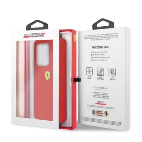 Etui Ferrari Silicone na Samsung Galaxy S20 Ultra - czerwone Ferrari