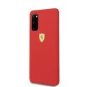 Etui Ferrari Silicone na Samsung Galaxy S20 - czerwone Ferrari