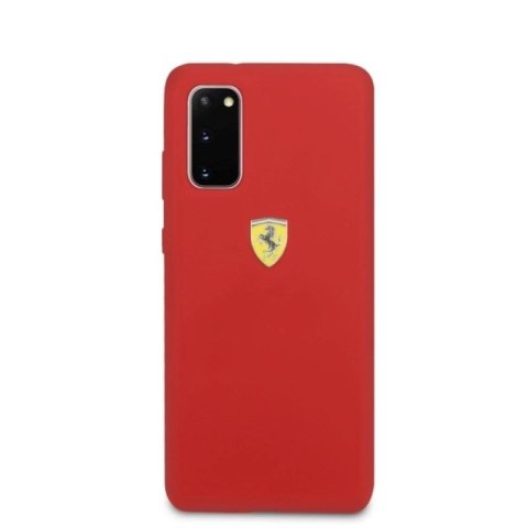 Etui Ferrari Silicone na Samsung Galaxy S20 - czerwone Ferrari