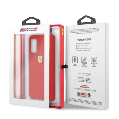 Etui Ferrari Silicone na Samsung Galaxy S20 - czerwone Ferrari