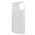 Etui Guess Glitter 4G Circle Logo na iPhone 11 Pro Max - białe Guess