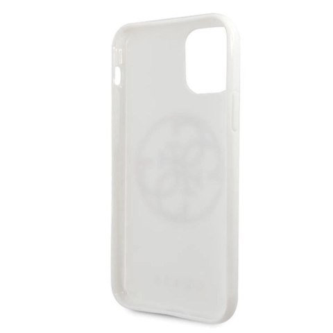 Etui Guess Glitter 4G Circle Logo na iPhone 11 Pro Max - białe Guess