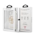 Etui Guess Glitter 4G Circle Logo na iPhone 11 Pro Max - białe Guess