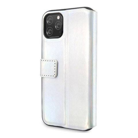 Etui Guess Iridescent na iPhone 11 Pro Max - srebrne Guess