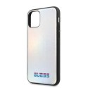 Etui Guess Iridescent na iPhone 11 Pro Max - srebrne Guess