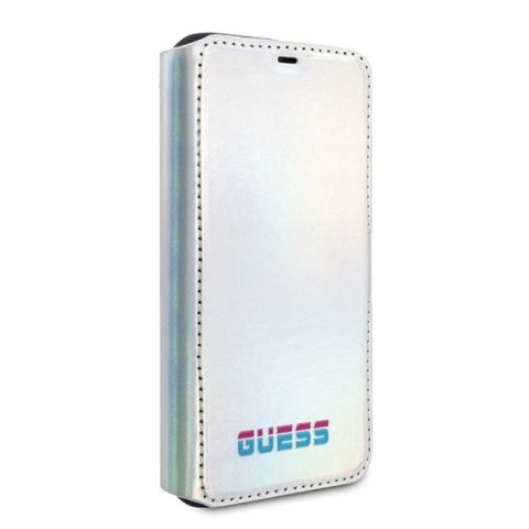 Etui Guess Iridescent na iPhone 11 Pro - srebrne Guess