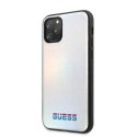Etui Guess Iridescent na iPhone 11 Pro - srebrne Guess