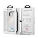 Etui Guess Iridescent na iPhone 11 Pro - srebrne Guess