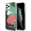 Etui Guess N.1 Flower Collection na iPhone 11 Pro Max - czarne Guess