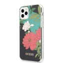Etui Guess N.1 Flower Collection na iPhone 11 Pro Max - czarne Guess